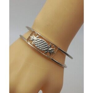RETIRED Southern Gates PINEAPPLE Cuff Bracelet Sterling Silver